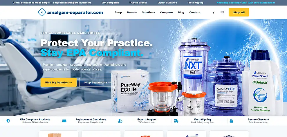 Dental Supplies website preview