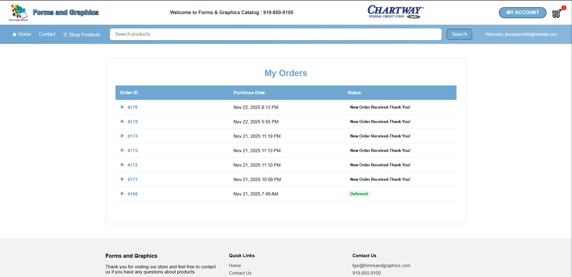 Forms and Graphics website preview