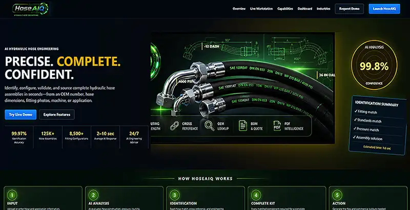 HoseAIQ website preview