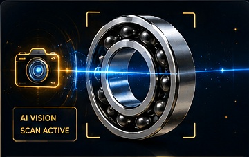 Bearing photo recognition AI scan