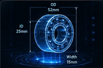 Bearing dimension search blueprint