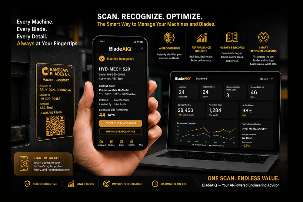 BladeAIQ machine passport and performance dashboard