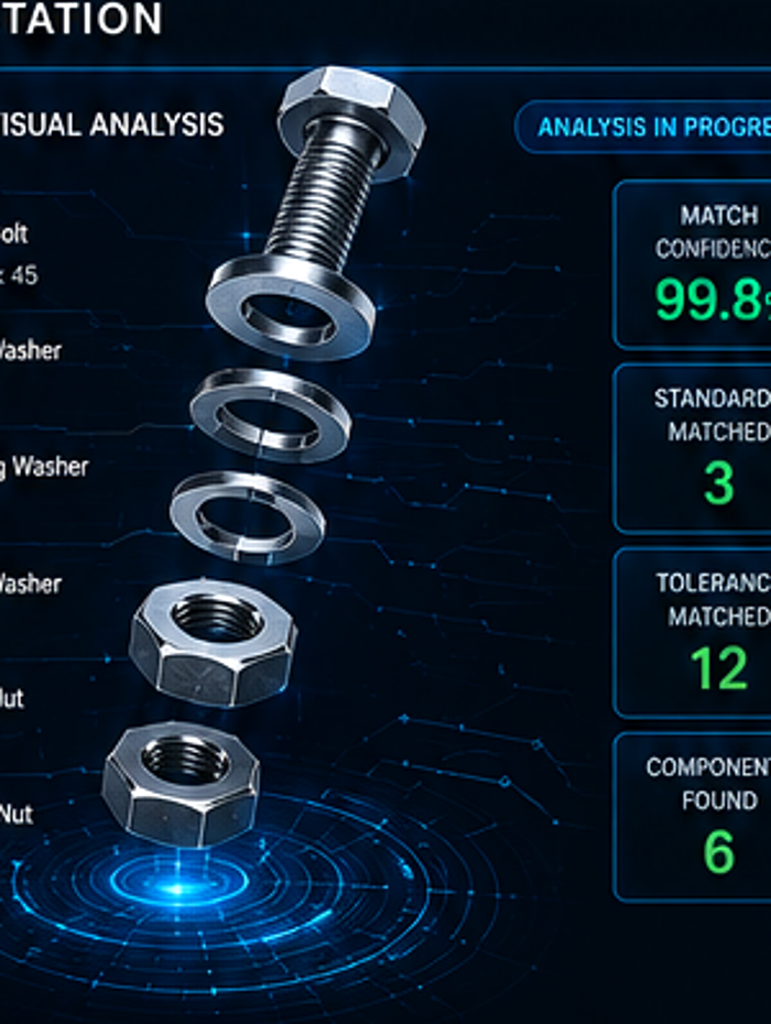 Fastener dimensional identification graphic