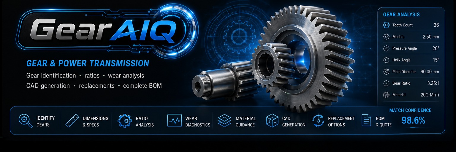 GearAIQ gear engineering visual